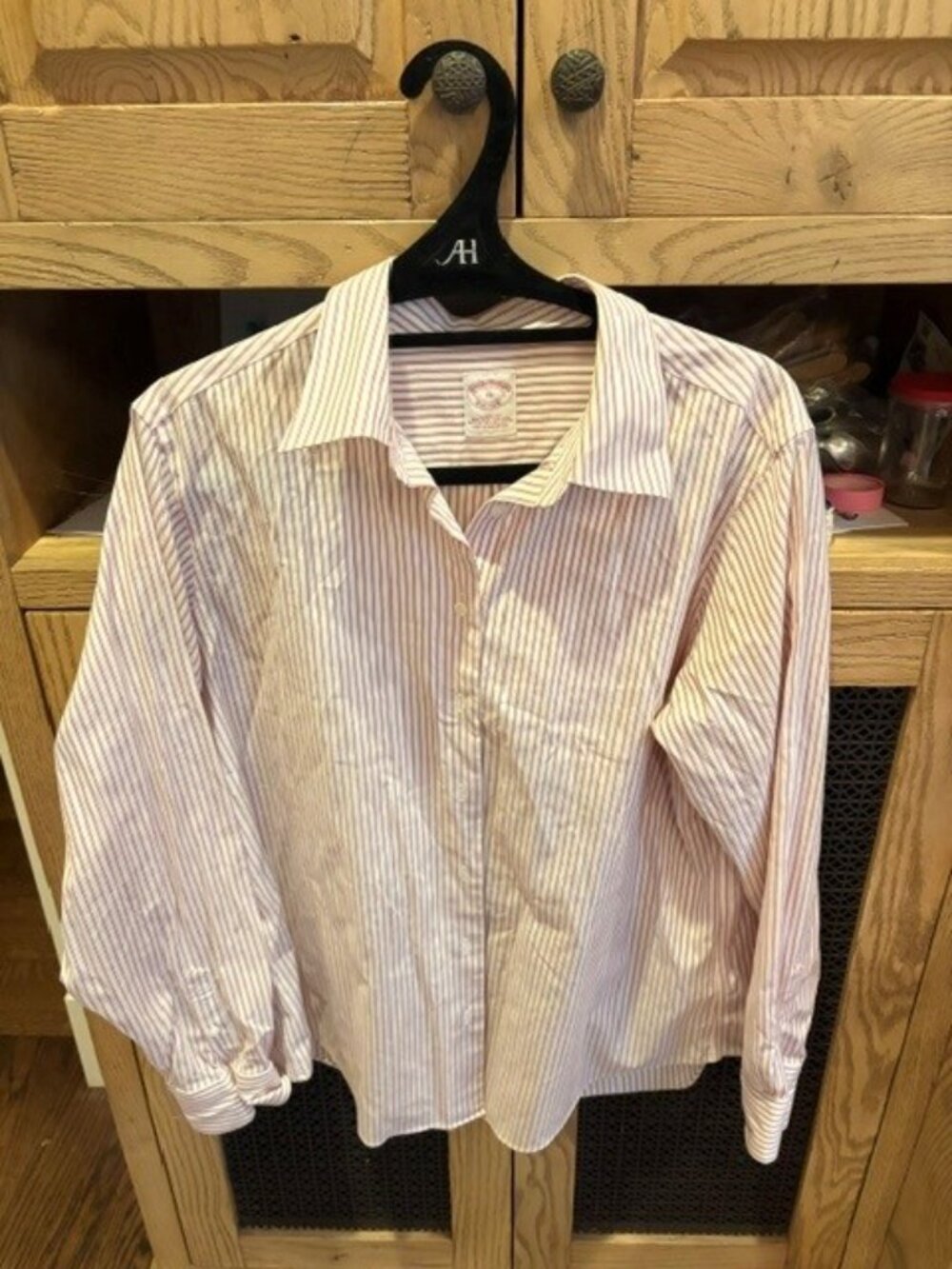 Brooks Brothers red striped dress shirt